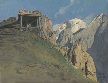 Gustav Jahn 1879-1919 Unterstand in den Dolomiten